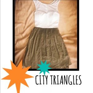 💚CITY TRIANGLES SHEER TOP DRESS